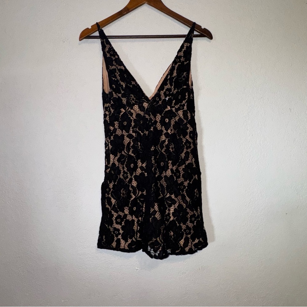 Free People Black Lace Chic Mini Dress - Picture 12 of 13